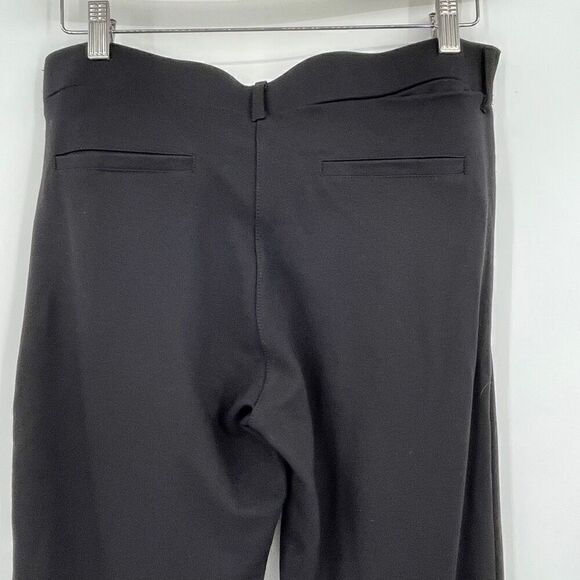 Betabrand Black Straight Leg Pull On Yoga Stretch Classic Dress Pants Large - Picture 4 of 6